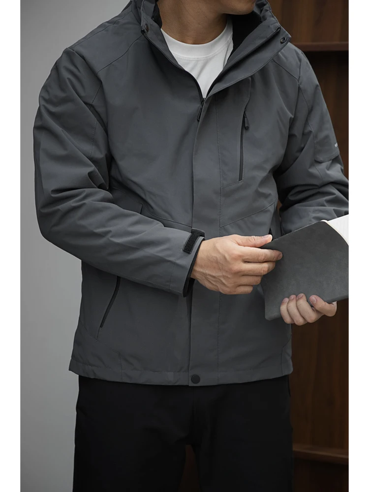 

Мужская футболка на открытом воздухе со съемной подкладкой Fce, костюм для альпинизма, ветровка, спортивное пальто, подставка из полиэстера...