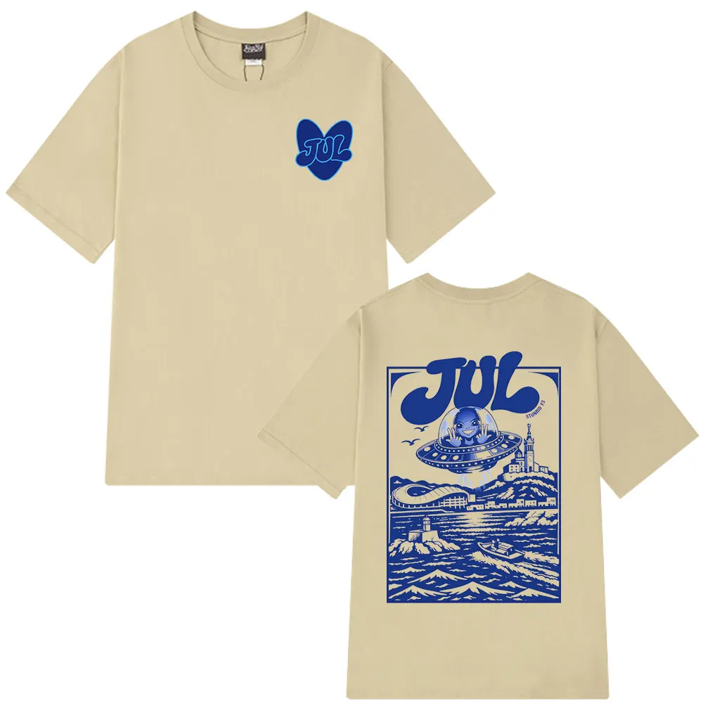 Rapper Jul Graphic T Shirt Men's Women Clothing Fashion Hip Hop T-shirt Casual Cotton Short Sleeve Oversized T-shirts Streetwear image 5