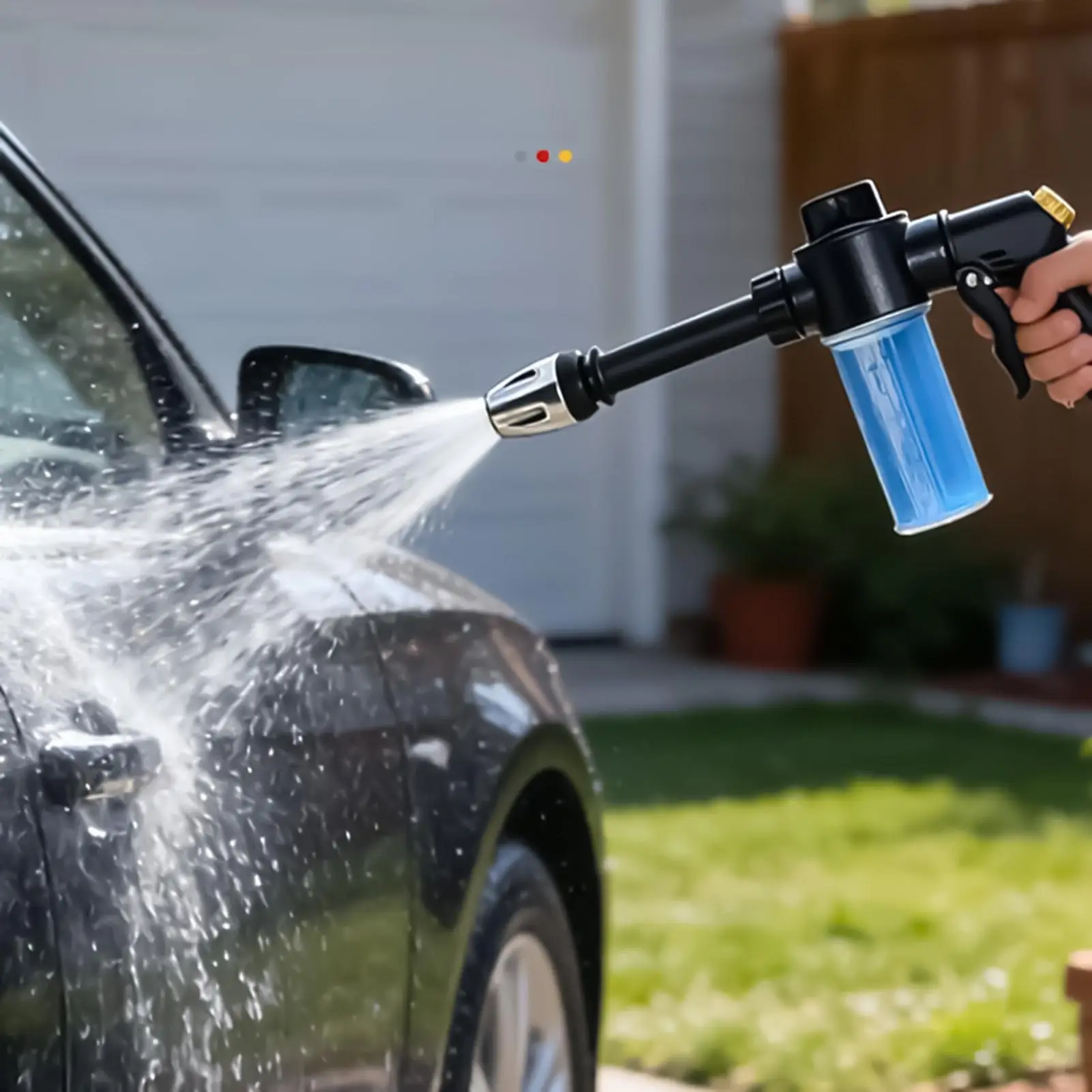 Adjustable High Pressure Washer Foam Sprayer With Dispenser Bottle With Rotating Nozzle For Automotive Truck Garden Solar