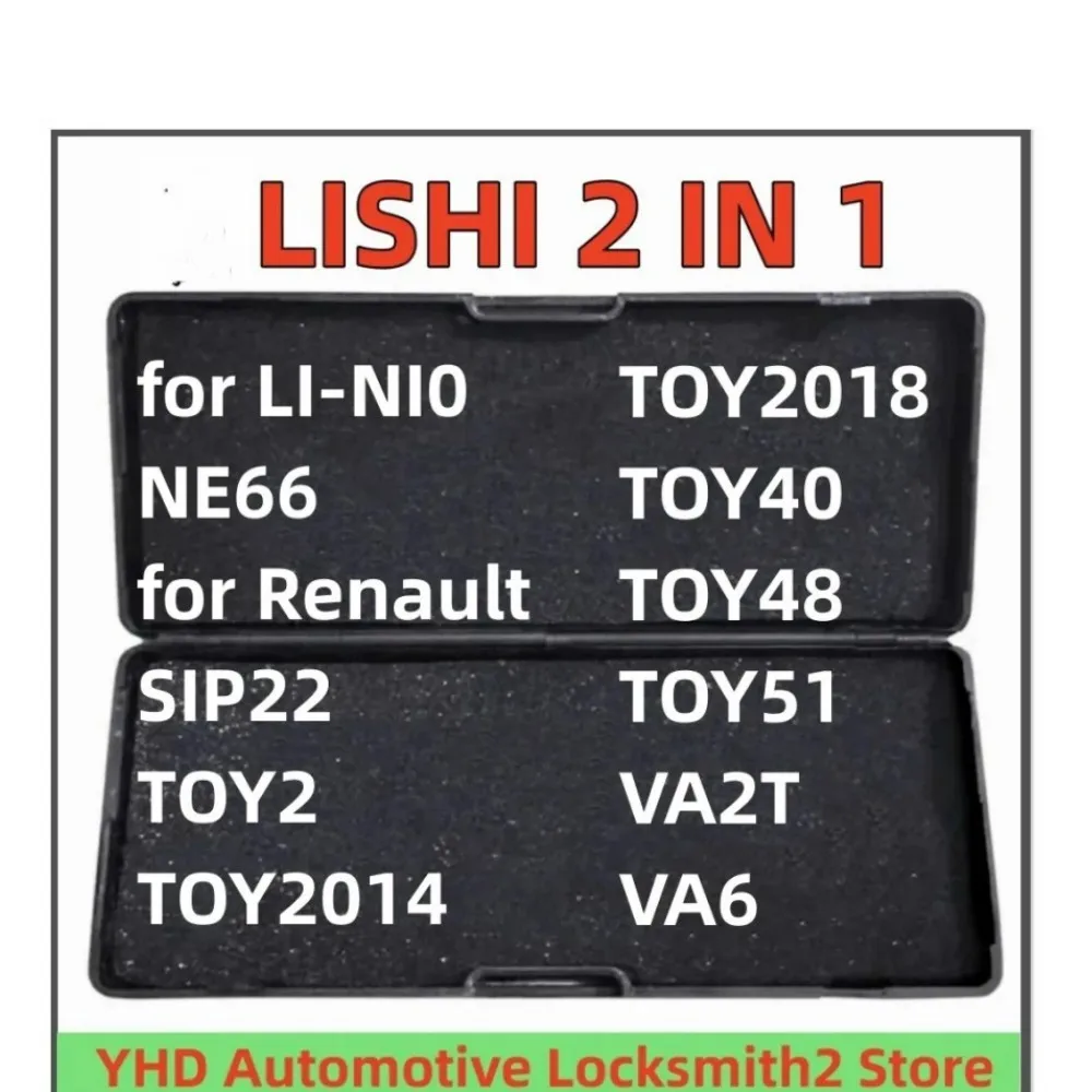 LISHI 2 IN 1 Tool for LI-NI0 Li Auto NE66 for Renault SIP22 TOY2 TOY2014 TOY2018 TOY40 TOY48 TOY51 VA2T VA6 High Quality
