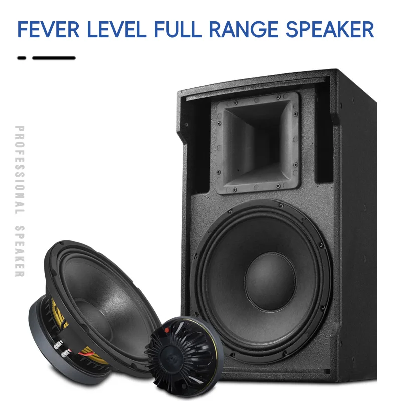 10/12 Inch Passive Speaker 8ohm 2-Way Loudspeaker 95/97dB Sensitivity Sound Box XLR Support for Outdoor Home Theater Karaoke DJ