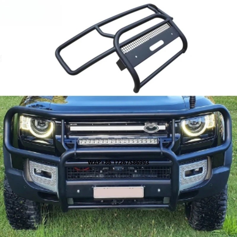 

2020-2023Year Defender 90 110 Front Bumper Iron Black Guard Fit for Defender Car Exterior Accessories Automotive Defender