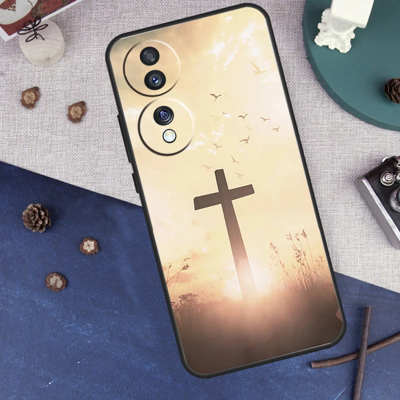 New Faith Christian Religious Jesus Case For Huawei P20 P30 Pro P40 Lite P Smart Z Nova 9 Honor X8 X9a 50 70 Magic 5 Pro Cover