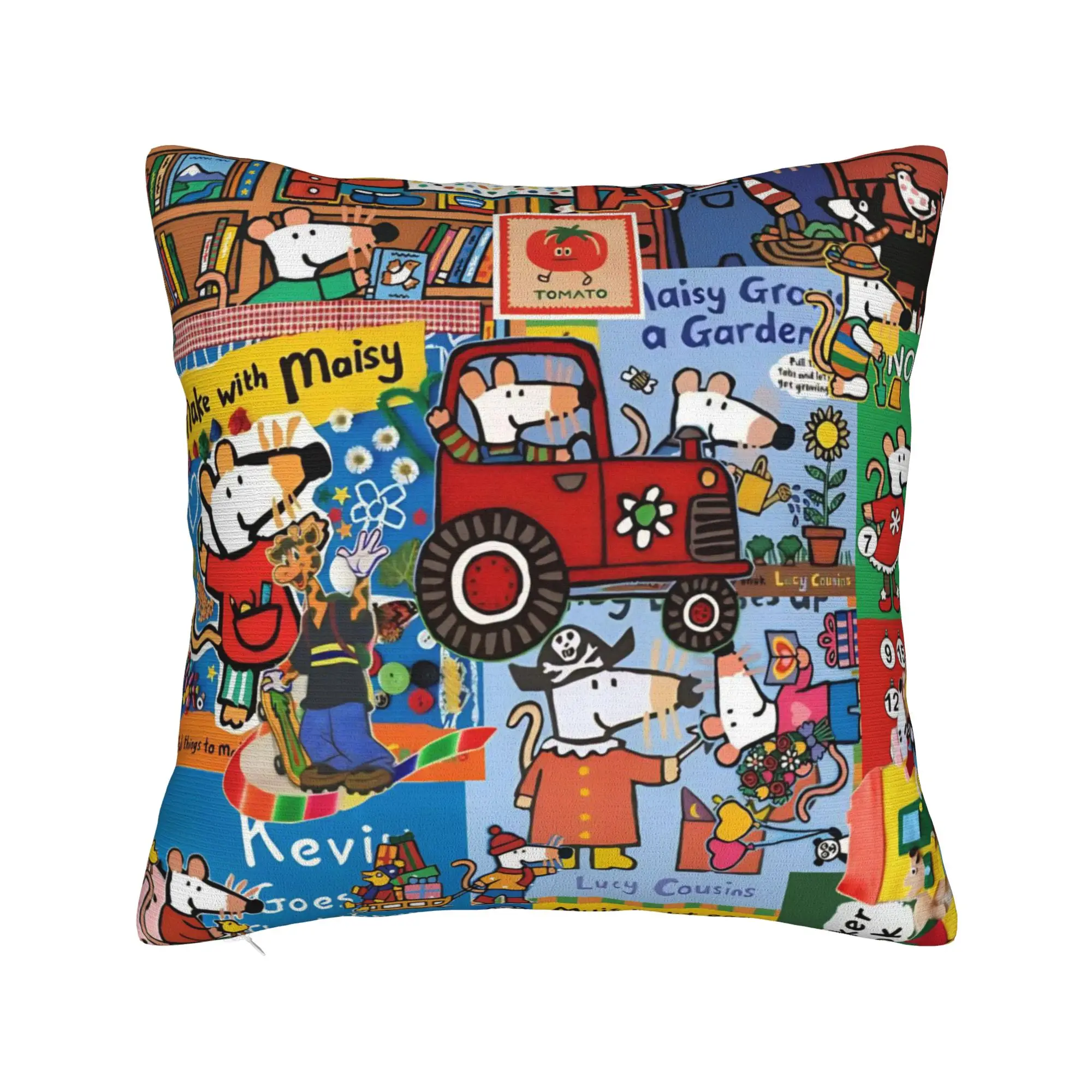 Decorative Pillowcases Maisy Mouse Merch Home  Pillow Case Cover Square Multiple Sizes