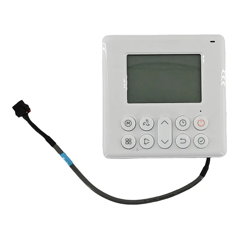 Central Air Conditioner Wired Controller KJR-120K/F-E, LCD Wall Mount Thermostat Control Panel for Duct Air Handler