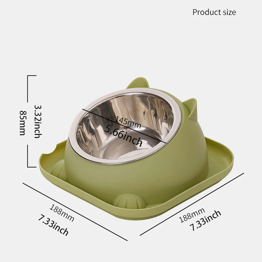 Fun Shaped Anti Tipping Cat Bowl With Added Water to Prevent Ants Separable design for easy disassembly and washing