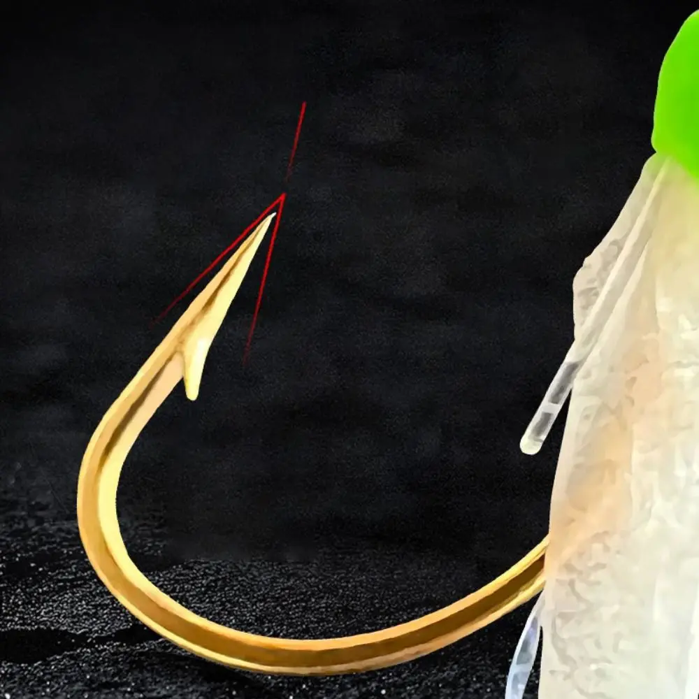 

Feathers Fishing Hook Luminous Bass Cod Freshwater Fishing Rigs Sea Fishing Tackle Fishing Sabiki Rigs Treble Fishing Lures