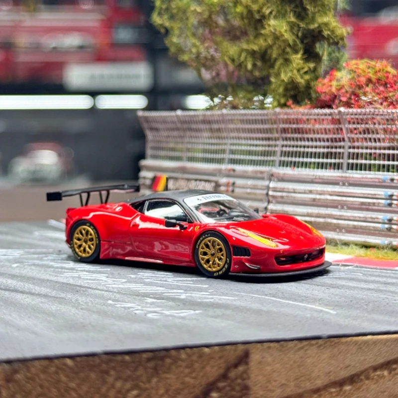 

TW литой под давлением масштаб 1:64 458 Italia GT3 сплав имитация модели автомобиля для взрослых хобби сувениры коллекция подарок статический дисплей