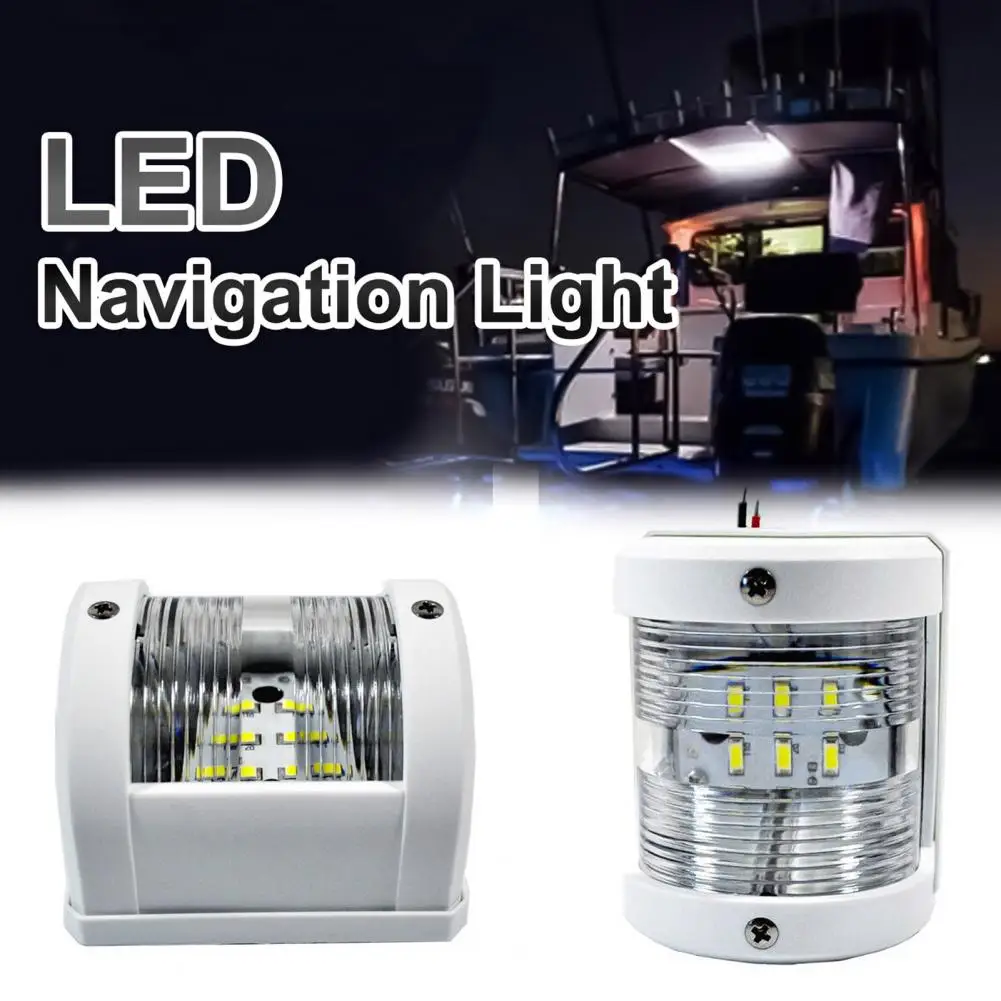 

LED Navigation Light Waterproof LED Boat Lighting Mini Plastic Signal Light for Pontoon Boat Yacht Kayak Air Boats