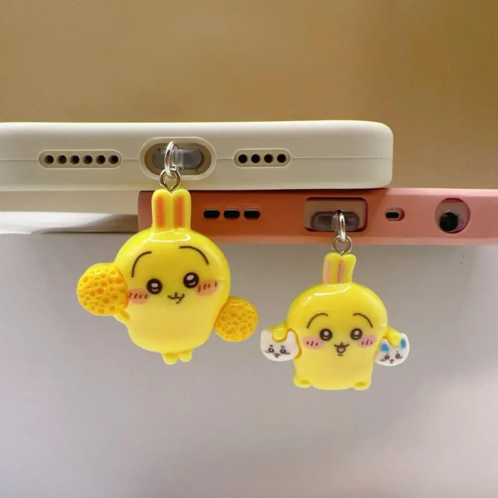 Kawaii Chiikawa Hachiware USAGI Stofplug Anime Cartoon Mobiele Telefoon Universele Stofplug IPhone Type-c Hanger Sieraden meisje cadeau