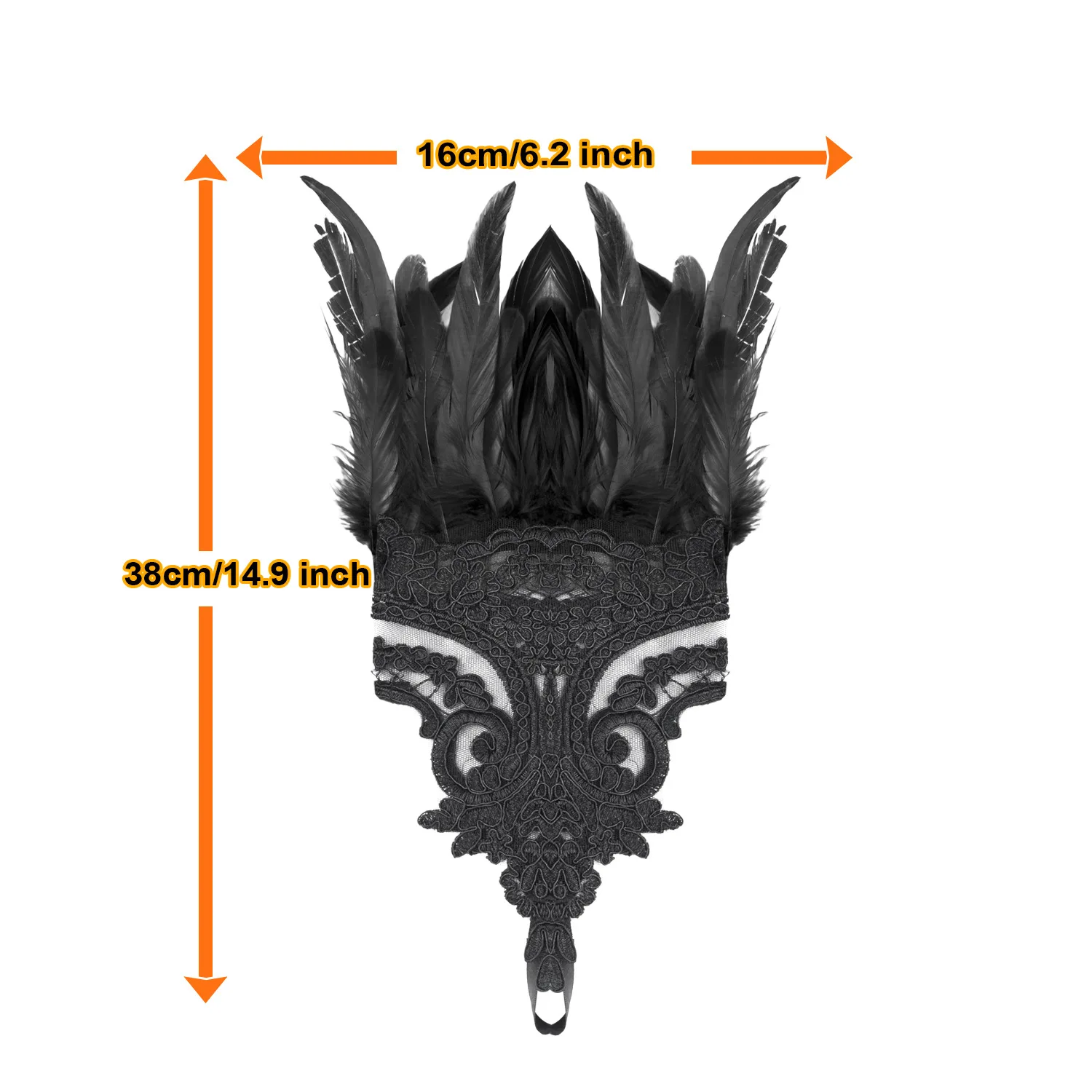 قفازات النساء القوطية الدانتيل أصابع ريشة المعصم الأصفاد هالوين حفلة الكرة الظلام الأسود معصمه سوار إكسسوارات ​