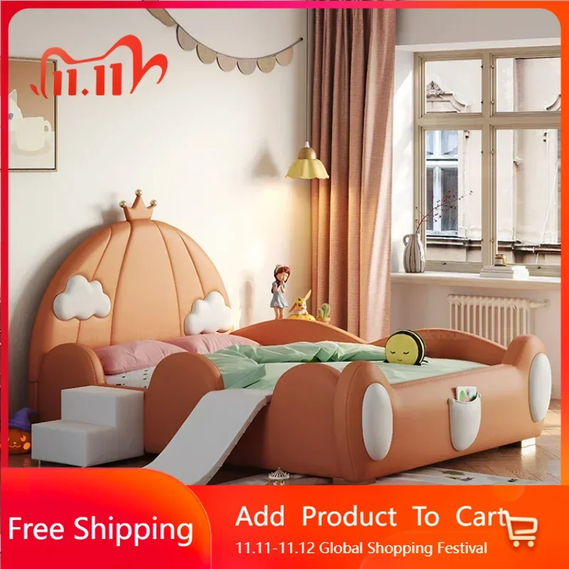 

Sleeping Boy Bed Frame Wooden Modern Children Bed Frame Simple Master Camas Lazy Moderrnas Postmodern Muebles Trendy Furniture
