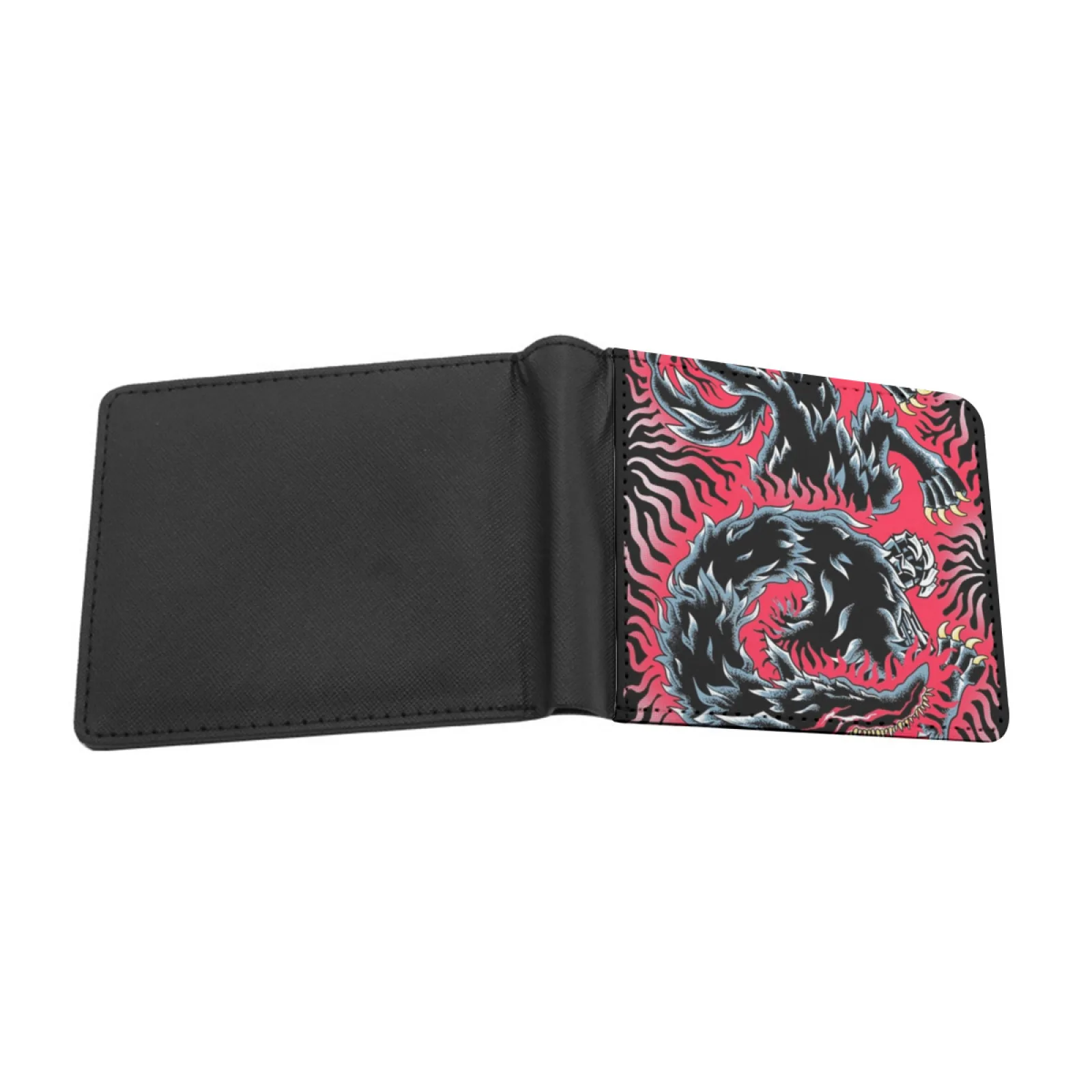 Beast Of Darkness Metal Personalized Men's Leather Wallet Credit Card Pouch Purse Skull Knight Guts Gattsu Zodd Femto Metal