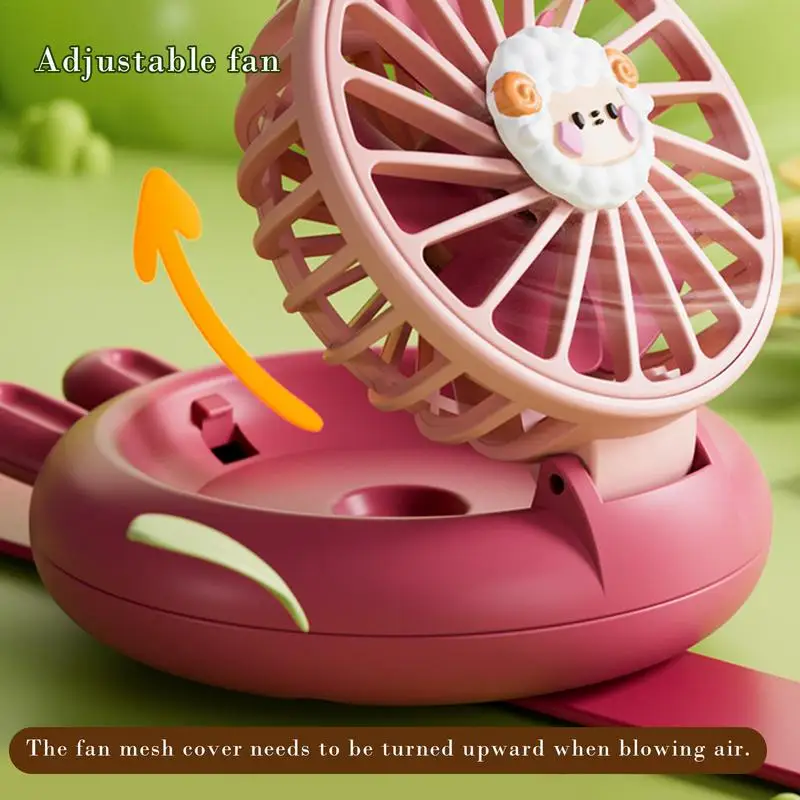 portable wrist electric fan Mini cute Watch small fan small student rechargeable creative Bracelet fan For Outdoor Kids Toy Gift