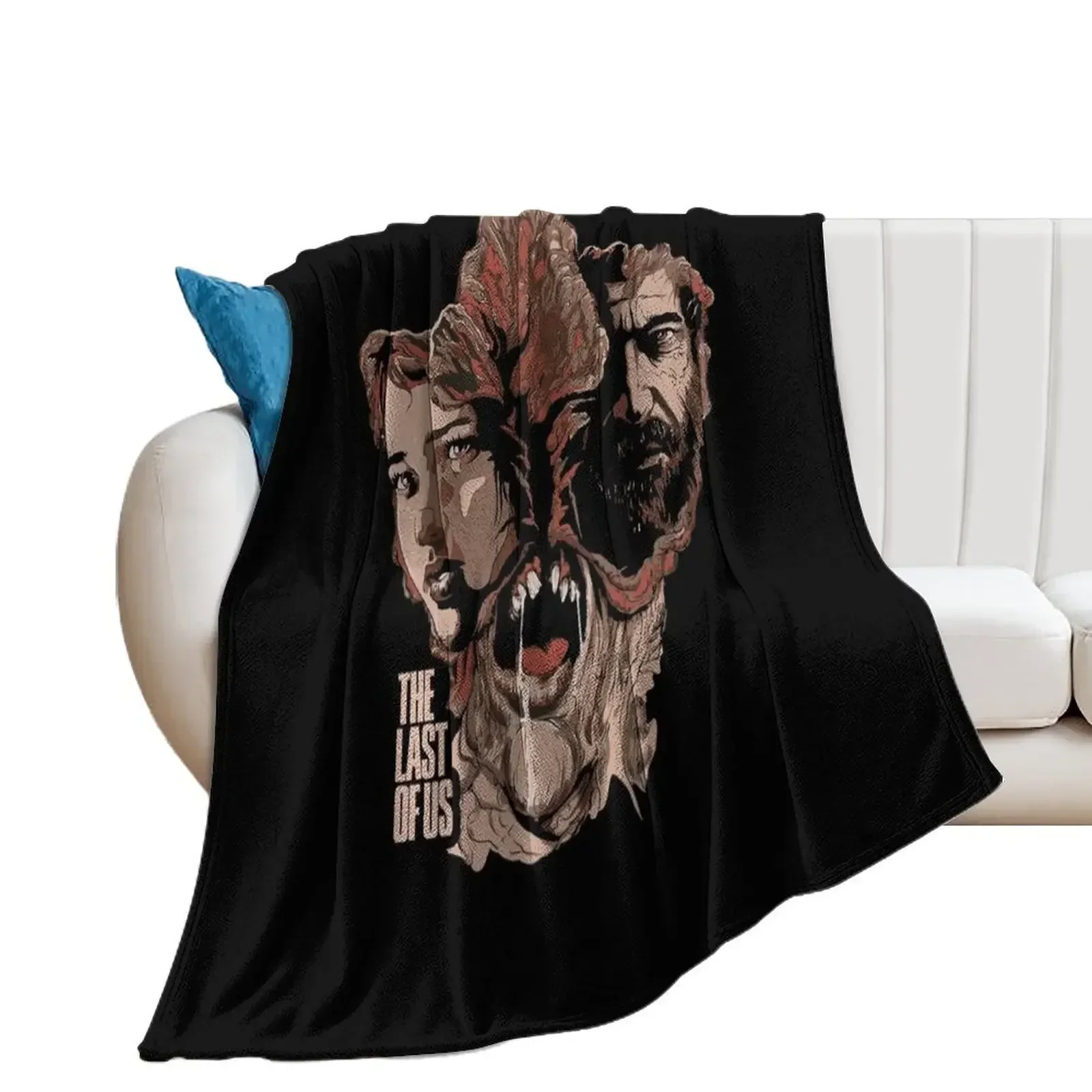 Gift For Men Laste Of Us Joele An El lie Family Retro Wave Throw Blanket Plush Softest Blankets