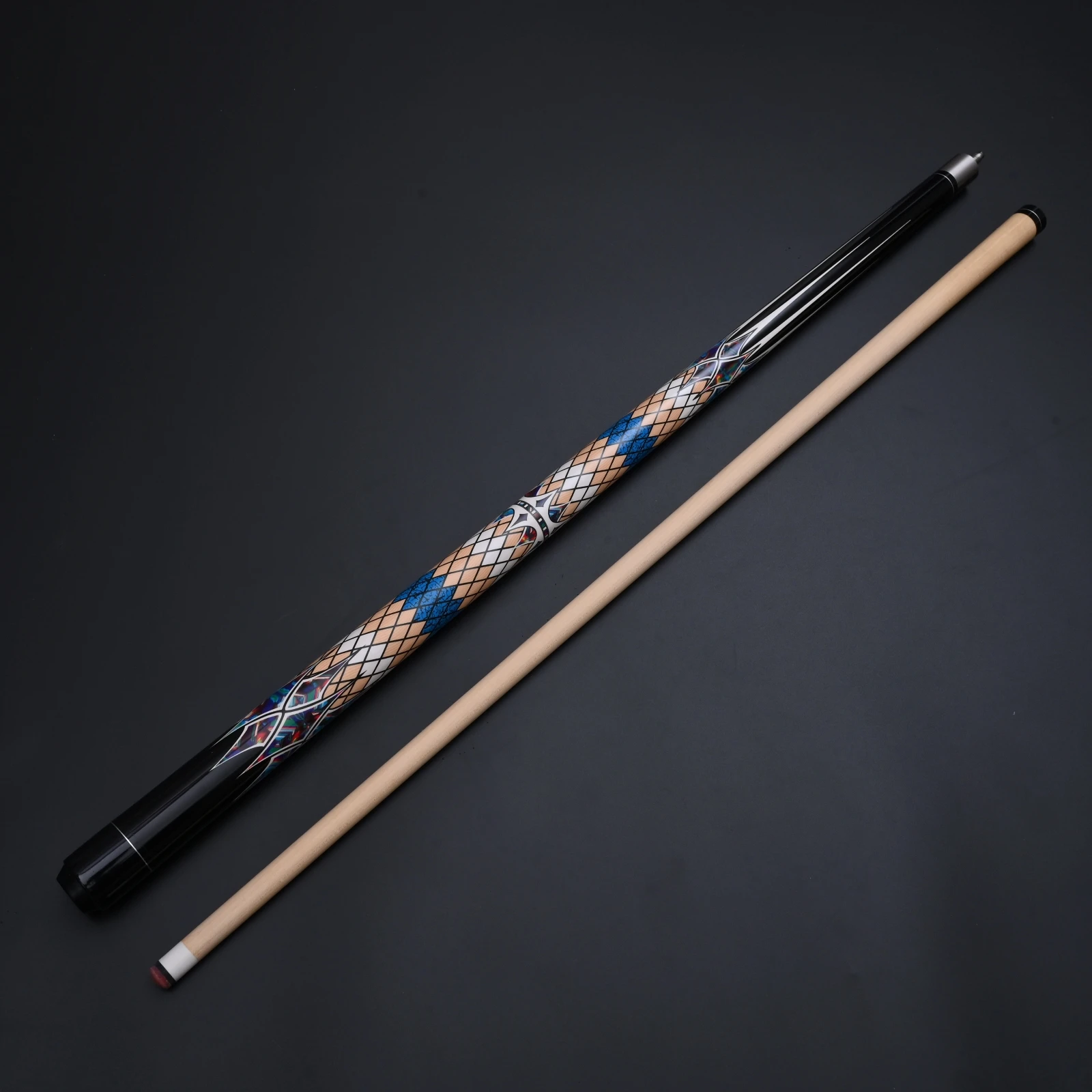 High-Performance 1/2 Split Pool Cue with 13mm Tip, Pro-Grade Hard Maple Shaft & Precision Joint