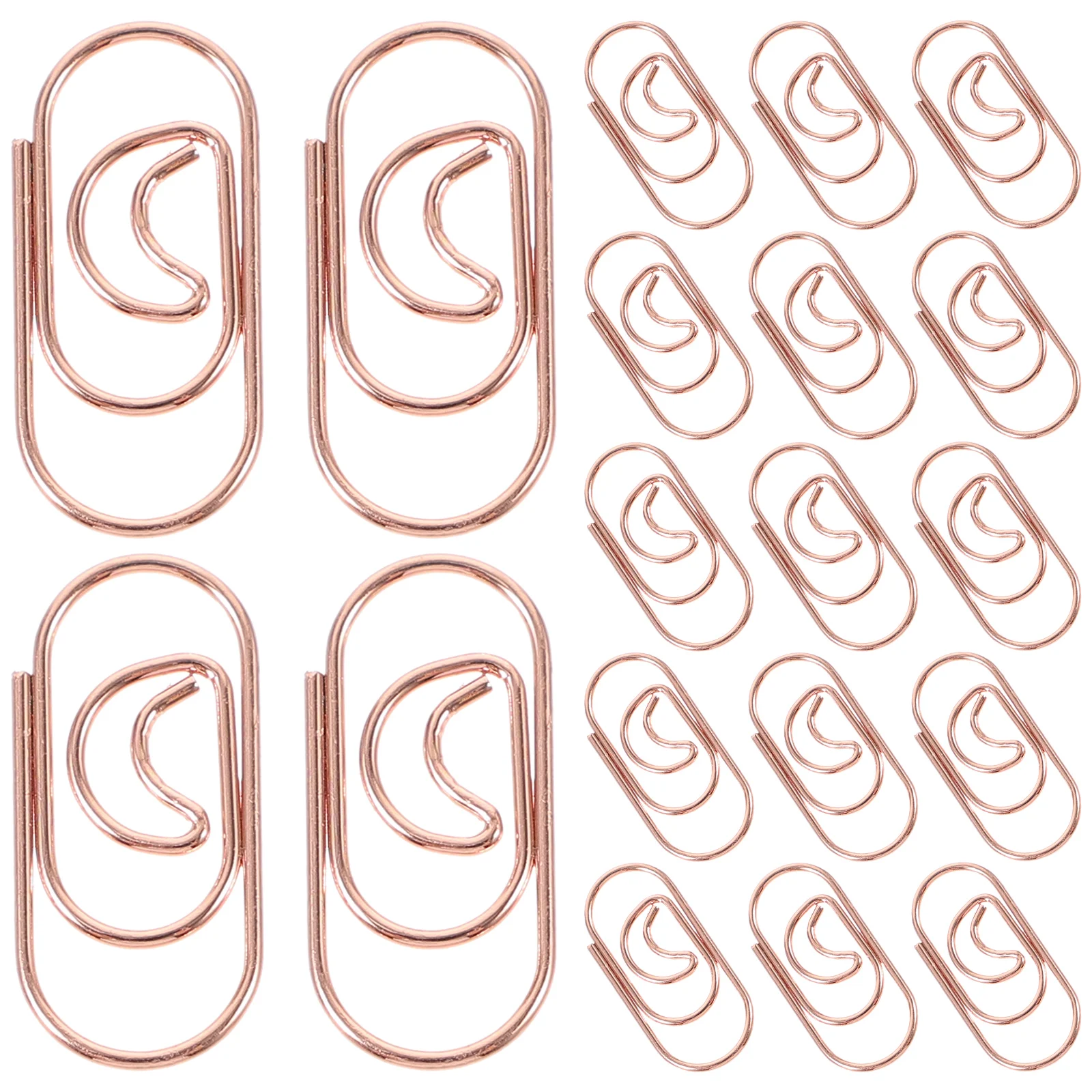 

100Pcs Paper Clips Fine Craftsmanship Functional Clips for Office School Study Organization Documents Binder