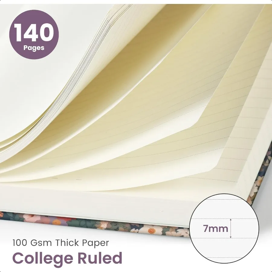 Quaderno a spirale foderato per donna A5 Simpatico quaderno universitario con copertina rigida a righe per appunti di lavoro Prendendo un grazioso diario per scrivere