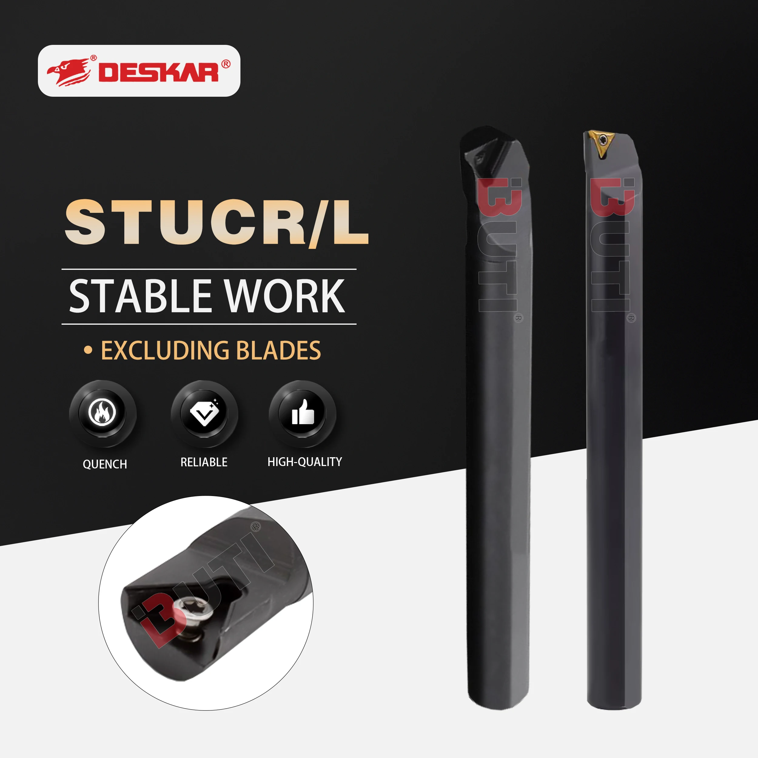 

S08K/S10K/S12M/S14N/S16Q/S20R-STUCR09/11 DESKAR 100% Original Inner Hole Tool Holder Small Triangle Boring Machine Tool Holder