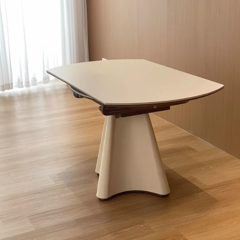 Extendable Modern Dining Table Nordic Designer Reception Service Dining Table Terrace Chairs Juegos De Comedor Kitchen Furniture