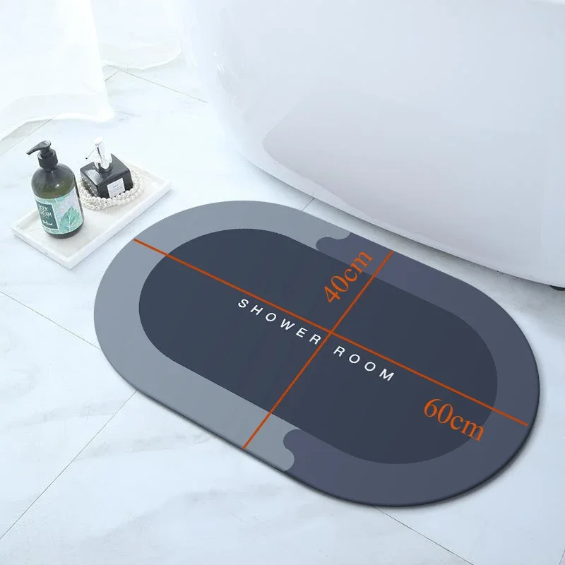 1PC New Type Bath Mat Super Absorbent Non Slip Bathroom Rug Quick Drying Shower Carpet Rug Kitchen Door Mats Home Floor Mat image 2