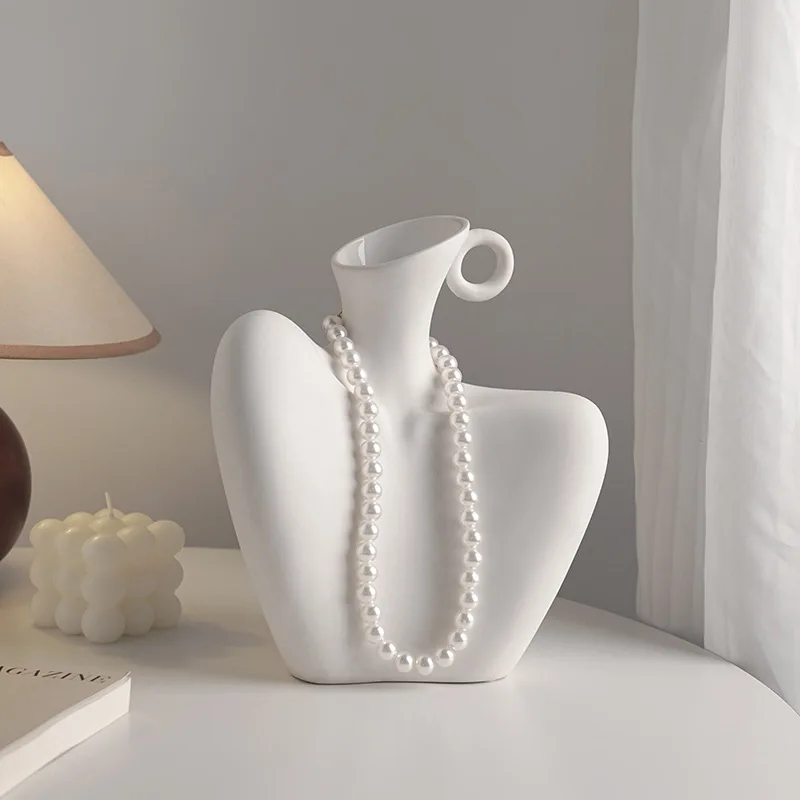DecoracióN Hogar Ins Style ваза для цветов Human Body DéCoration Chambre Art Floreros Ceramic Jingdezhen декор комнаты Vases