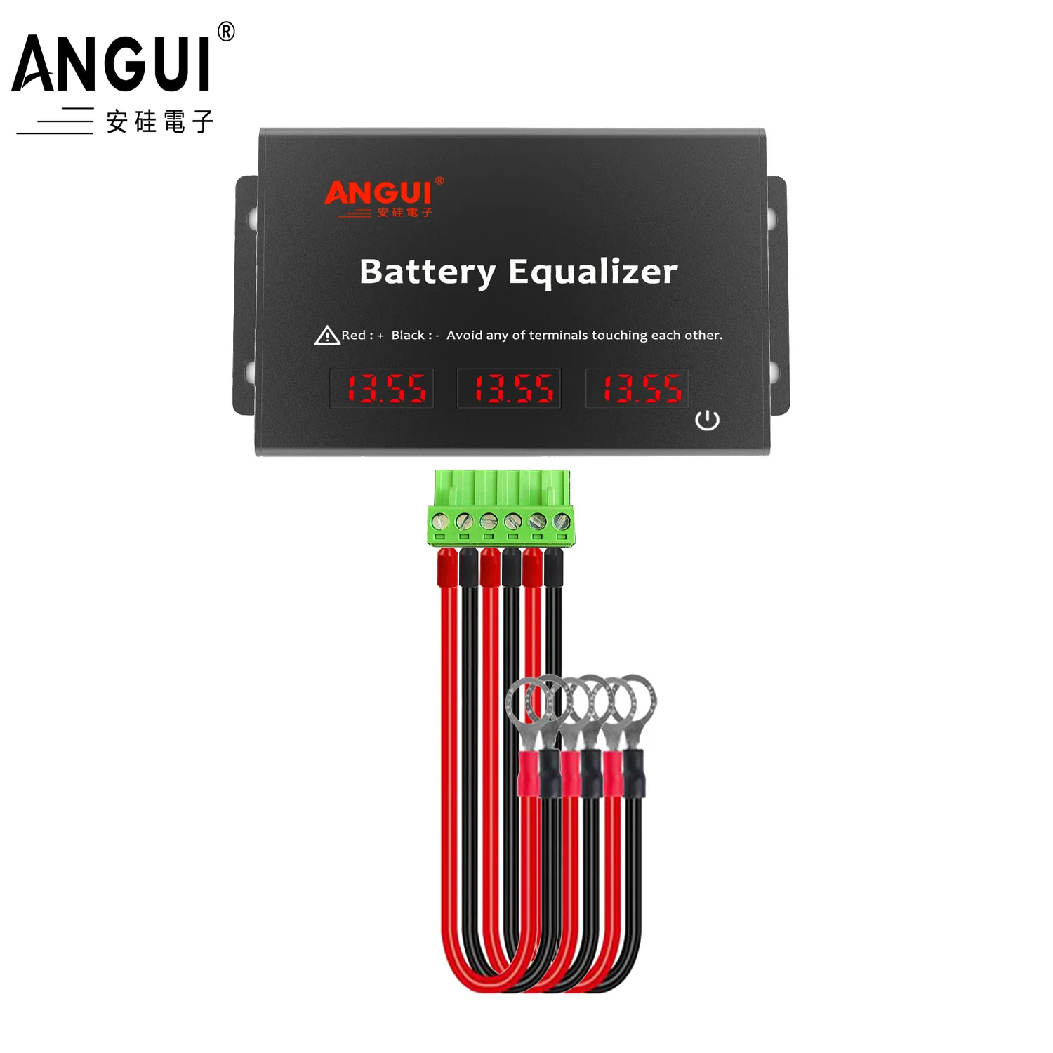 

ANGUI Battery Equalizer Digital display KBM103S 36V LTO NCM LFP Active Voltage Balancer 3 x 12V Batteries Charger