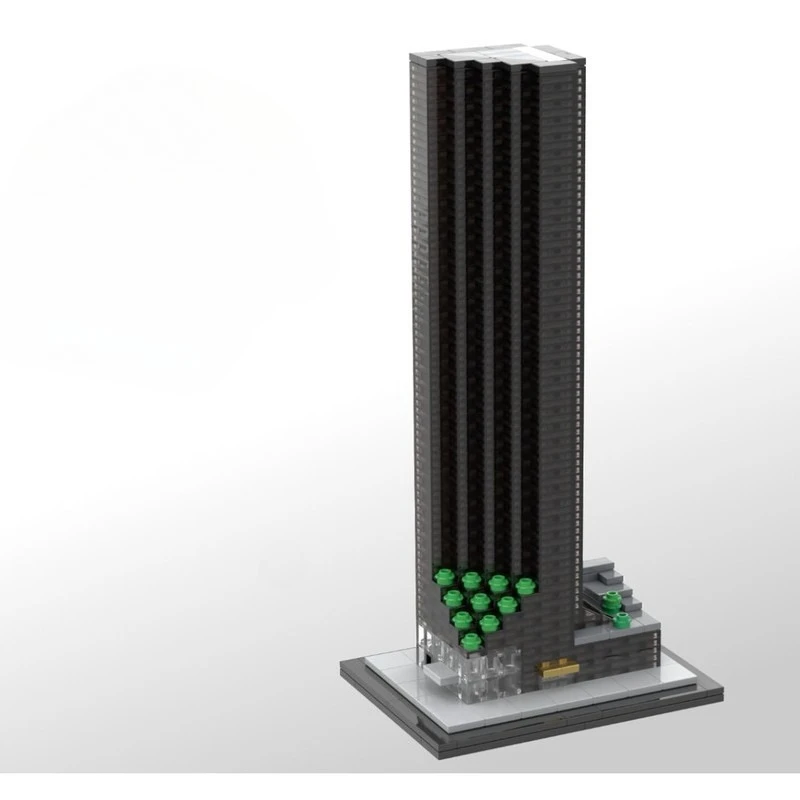 

MOC World Classic Building Block Small Particle Assembly Ornament Educational Building Toy Urbanization Commemorative Toy