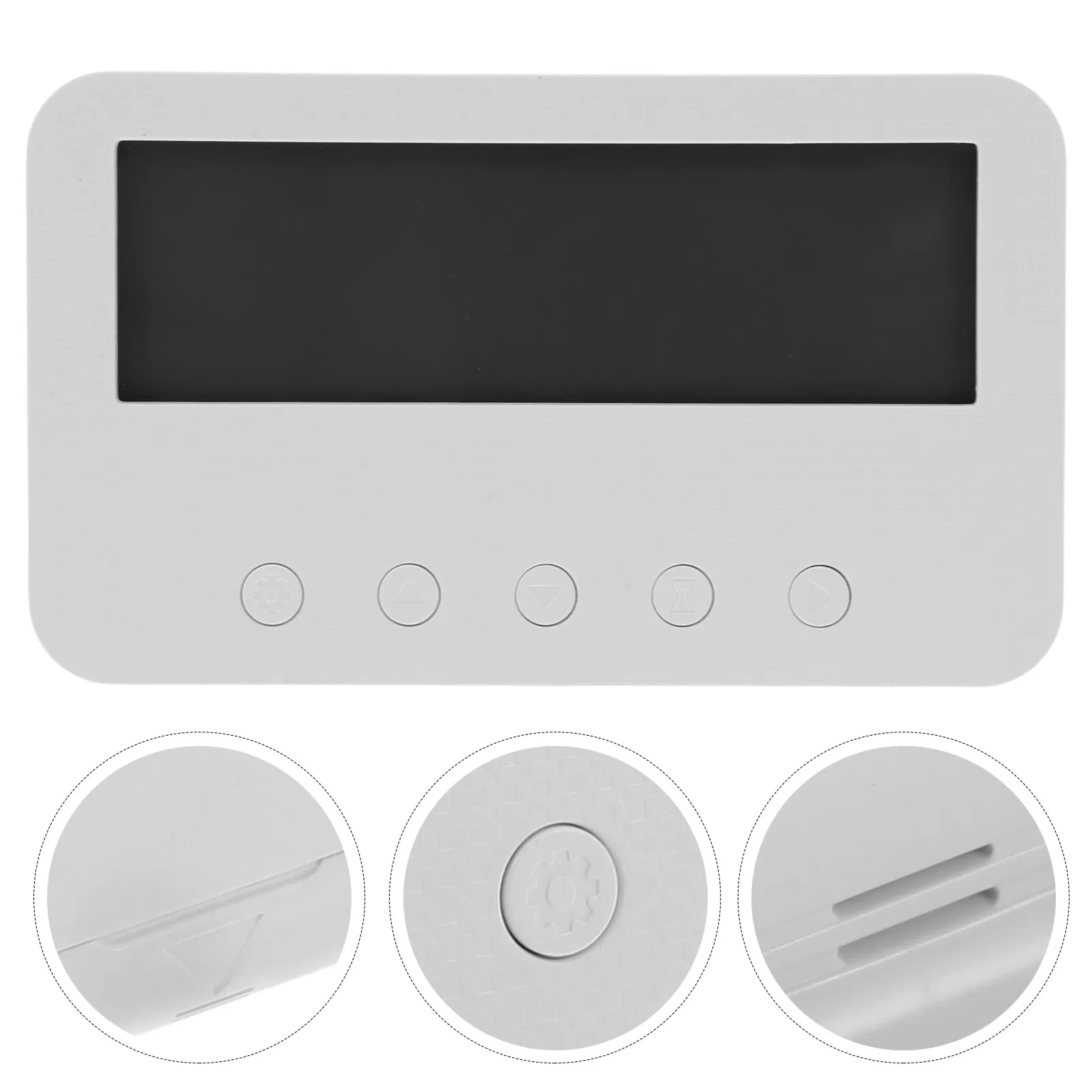 Mini Digital Clock with Real Time Temperature and Humidity Display Hygrometer Function Night Light Silent Alarm for Home Office