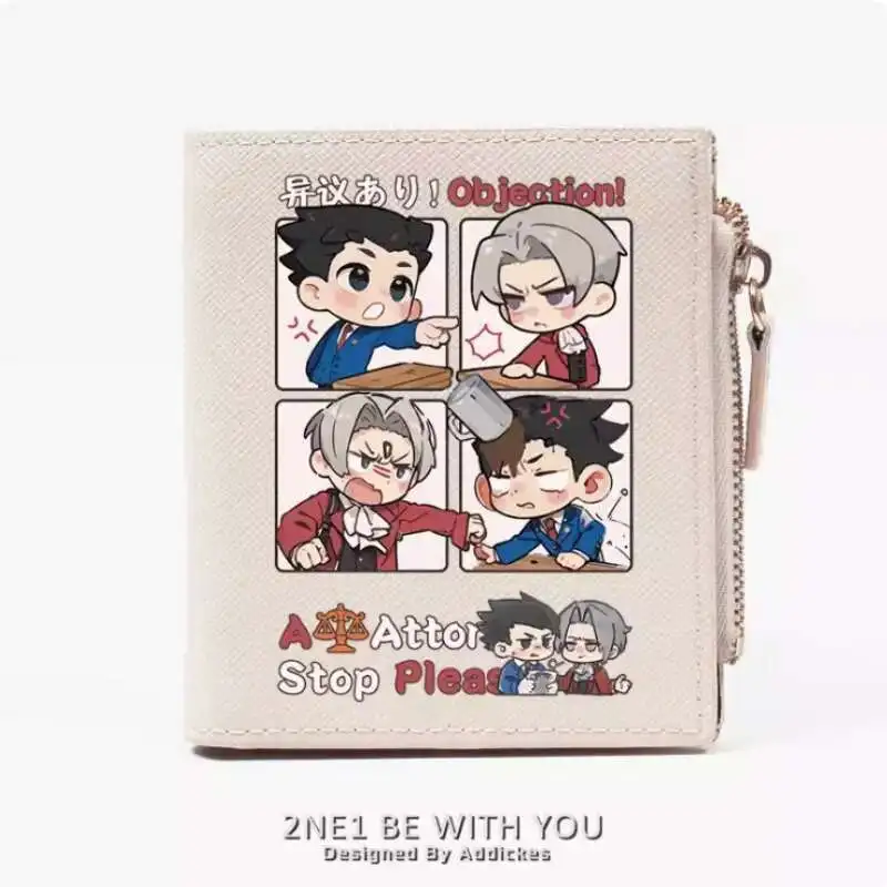 

Anime Ace Attorney Fashion Wallet PU Purse Card Coin Zipper Money Bag Cosplay Gift B855 Anime