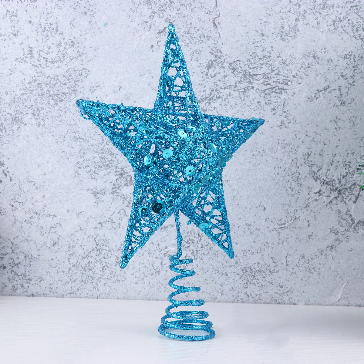 20 Cm Blue Home Decor Christmas Star Topper Tree Ornament Curtain Ornaments Baby Decoration