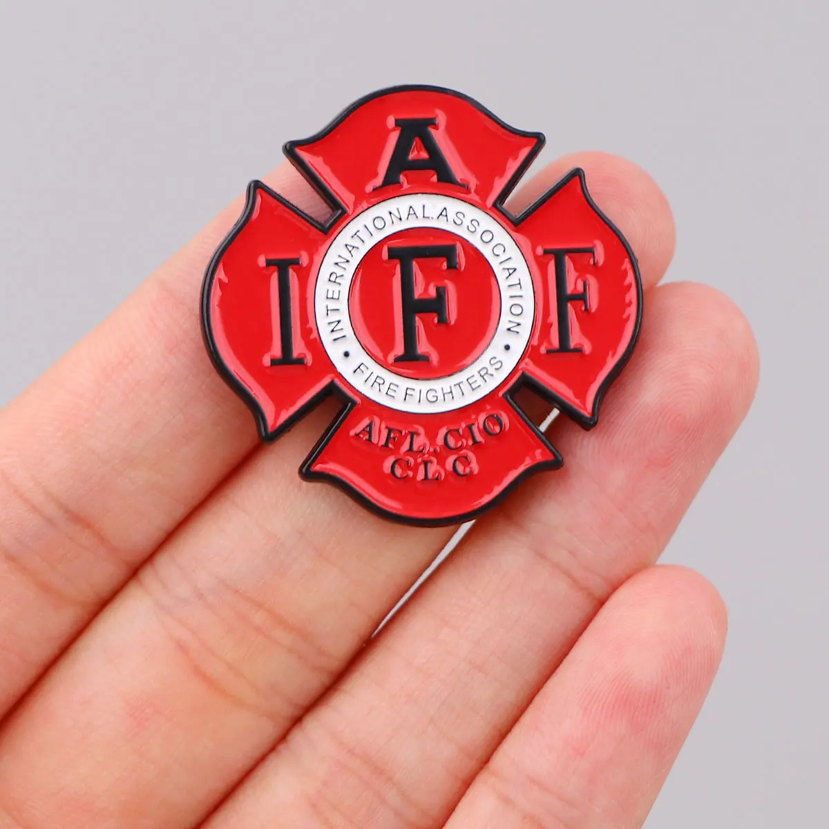 Firefighter Gift Enamel Pins Red Brooches For Kids Clothing Backpack Lapel Badges Fashion Metal Jewelry Accessories Friends