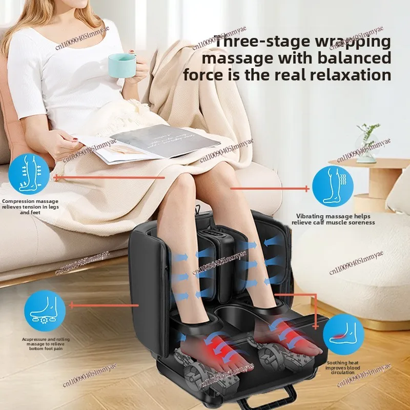 Foot Therapy Machine Leg Sole Heating Massager Automatic Airbag Kneading Press Foot Beauty Leg Artifact