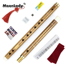 Bamboo Flute C/D/E/F/G Key Professional China Musical Woodwind Instrument Chinese Dizi Transversal Brass Single Plug