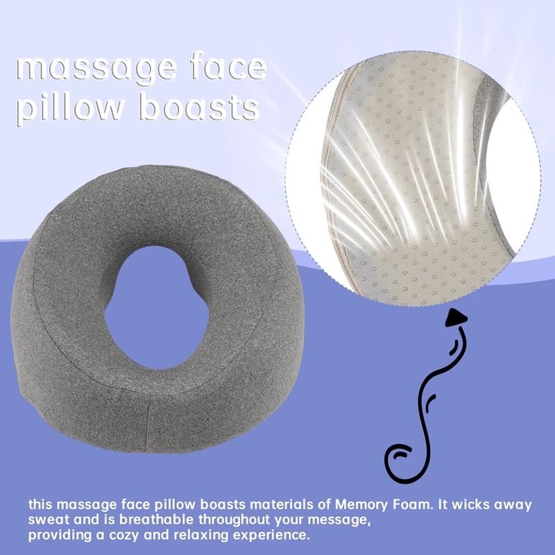 Ergonomics Lying Down Pillow Memory Foam Head Rest Support Pillow Body Massage Face Rest Pillow for Beauty Salon-A-A07G view 4