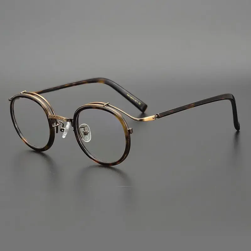 

Top Quality Japanese Handmade Retro Round Glasses Frame Men Women Eyewear Classic Prescription Optic Vintage Reading Eyeglasses