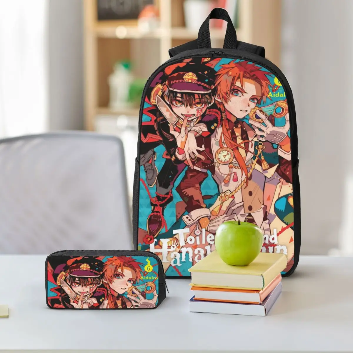 Набор тематических рюкзаков Hanakos-Kuns для мальчиков и девочек, сумки для ручек, наборы сумок для книг с коробкой для завтрака для школьников, рюкзак
