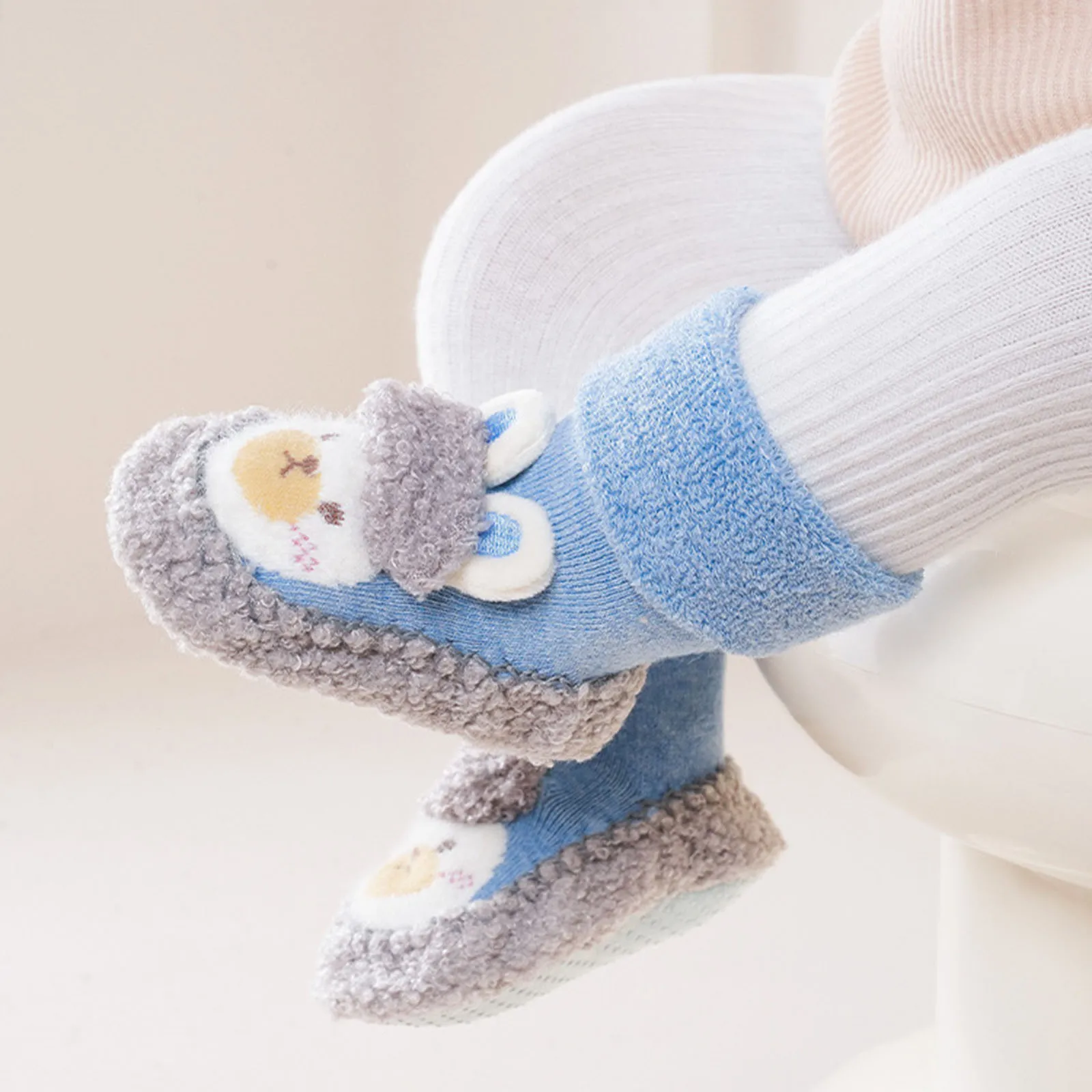 Infant Boys Girls Baby Socks Shoes Toddler Shoes Floor Socks Shoes Cartoon Rabbit