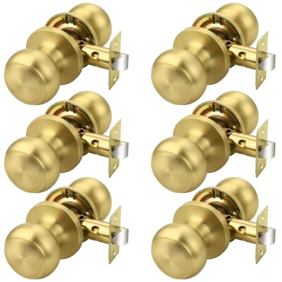 

Door Knobs for Hall Closet, Interior Door Knob with Round Ball, Door Knob, Pack