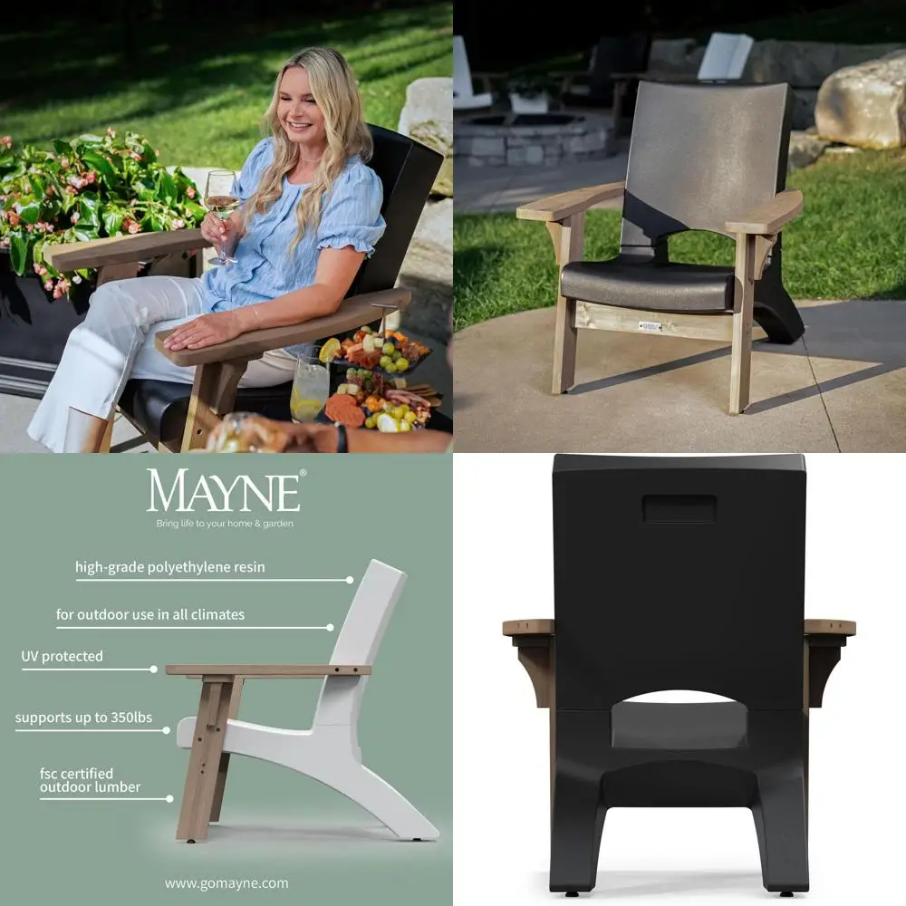 

Уличное кресло Mesa увеличенного размера - садовая мебель с защитой от УФ-излучения, подходит для любых климатических условий, простая сборка, просторный дизайн, S