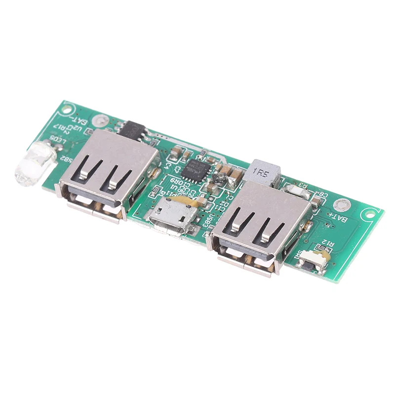 Placa base de alimentación móvil Dual USB 5V EDP2339, Control principal del teléfono, placa de circuito de Banco de energía con luz LED, accesorios