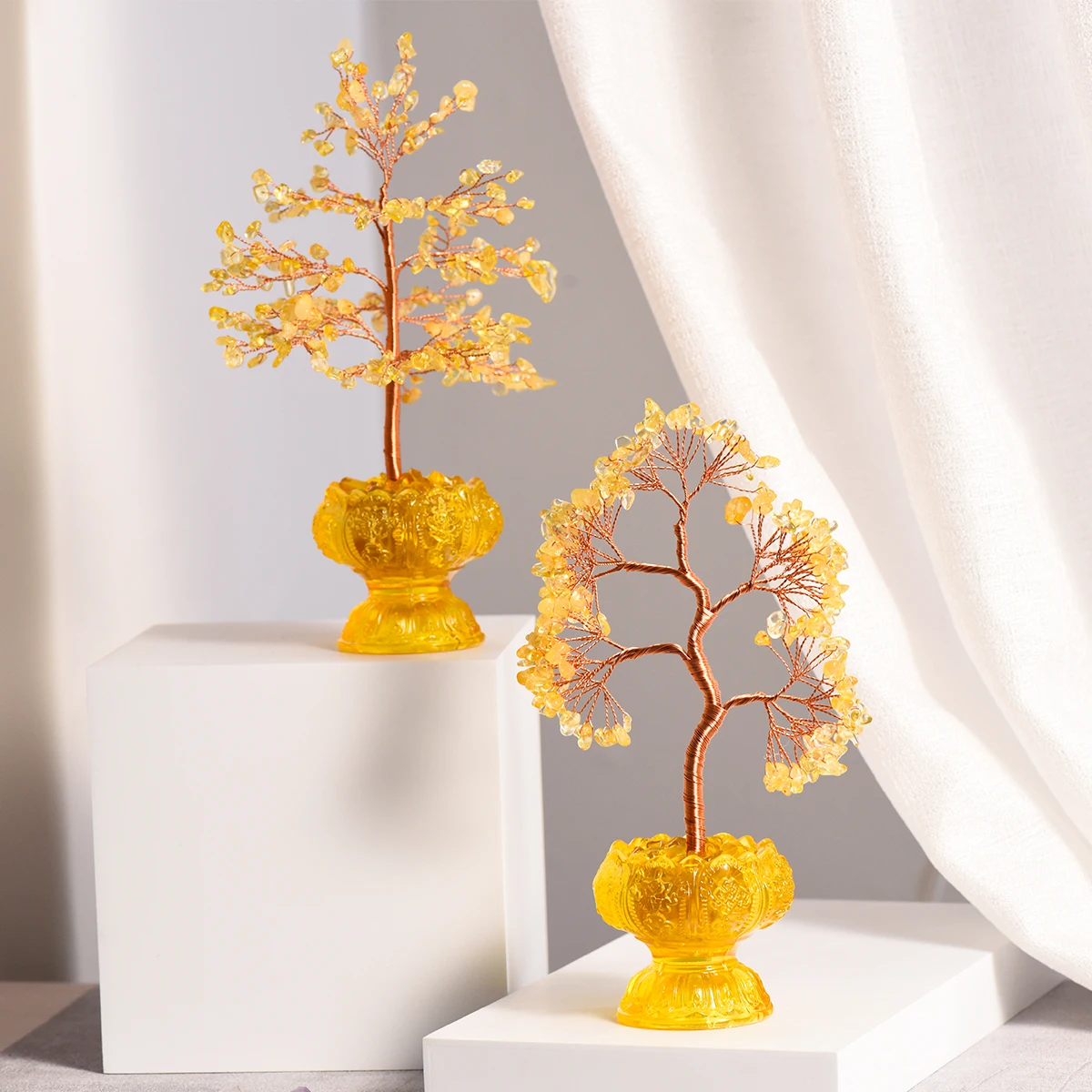 crystal-accessories-citrine-tree｜fortune-tree｜feng-shui-tree-attracting-wealth-prosperity-mascot-home-festive-decoration