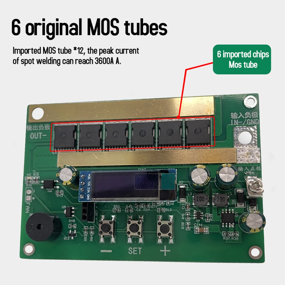 99 Gears 12V Spot Welding Machine Mini Spot Welder Module DIY PCB Circuit Board Welder Kit for 18650 Lithium Battery 3600A MAX