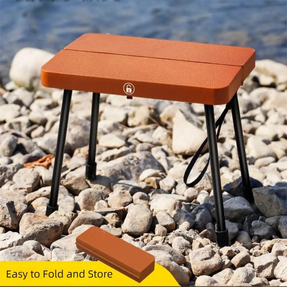 

Aluminum Alloy Folding Chair Wear-resistant Strong Load-bearing Foldable Stool Lightweight Easy To Carry Small Bench