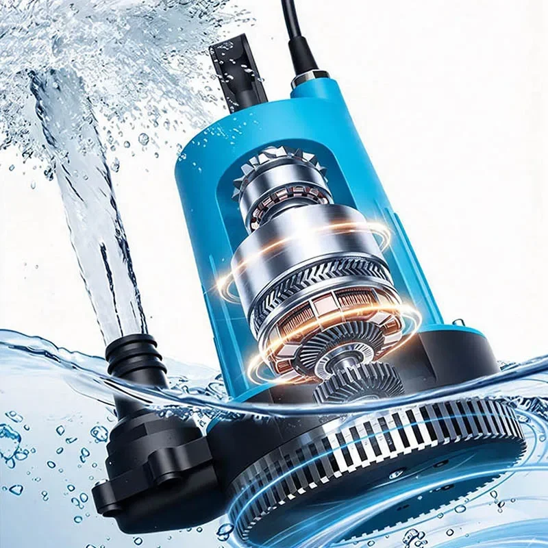 300W Portable Wireless Water Circulation Submersible Pump Irrigation Fountain Fish Pond Change Water for 21V Makita (NO Battery)