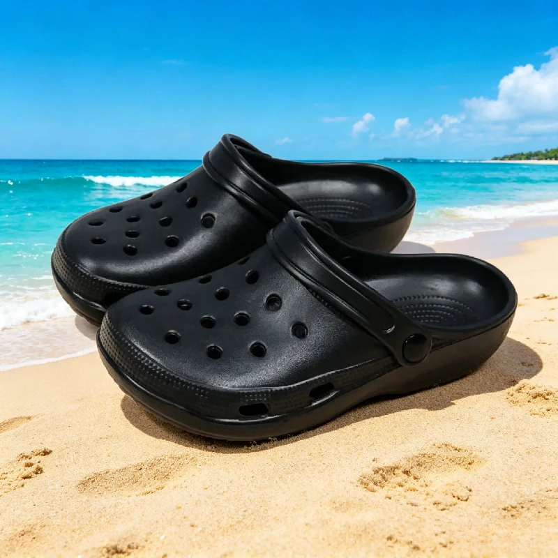 Summer Clogs 1 Pair Plus Size 36-48 for Men Women Lightweight Waterproof Anti-Slip Beach Garden Slippers