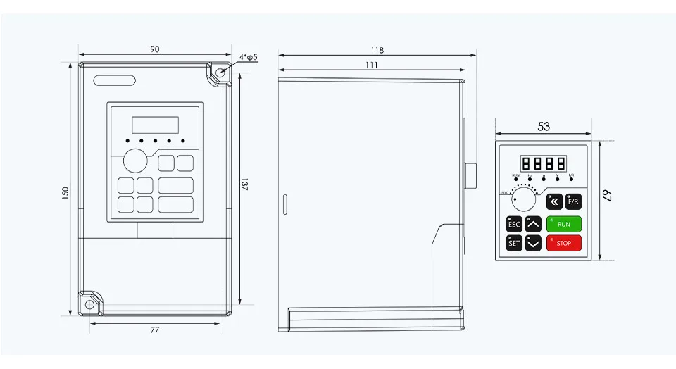 G-Penny CNC 1,5 kW ER16 65 mm, 4 Stück, Kugellager, 24.000 U/min, wassergekühlter Spindel-Kit, inklusive Frequenzumrichter, Pumpe und Halterung für Holz- und Aluminiumfräsen. – Detail 9