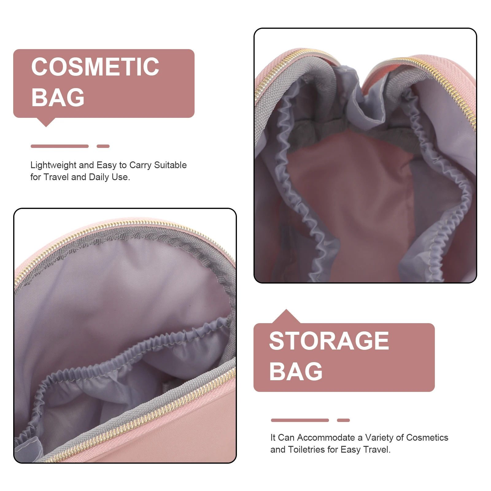 1 قطعة حقيبة ماكياج بولي Travel السفر الوردي أدوات الزينة الصغيرة كيس التخزين النساء العناية بالشعر تصفيف أداة ganizer