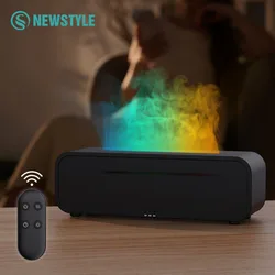 Simulate Flame Diffuser Aromatherapy with Colourful Night Lights 3-Position Timer Switch USB Air Humidifiers Home Aroma Diffuser