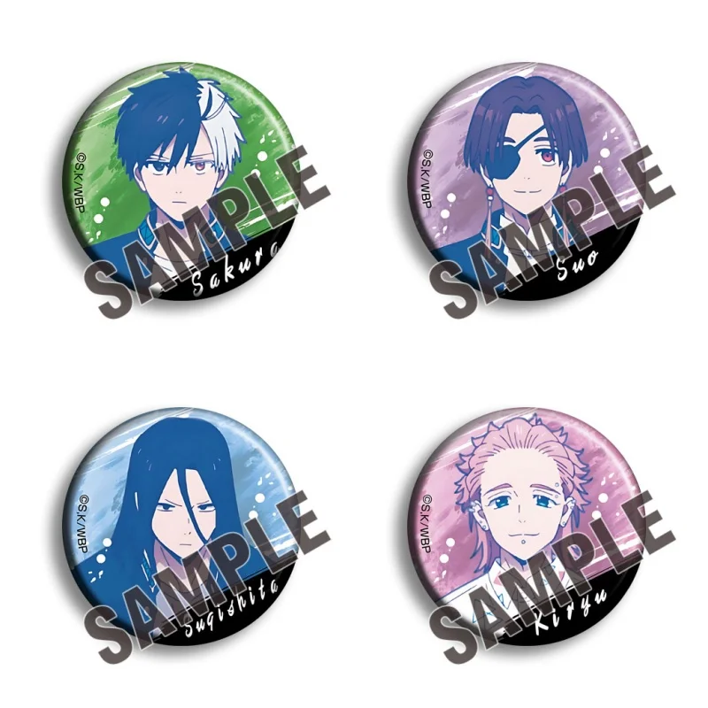 6CM Anime WIND BREAKER Figures SUOHAYATO SAKURAHARUKA KIRYUMITSUKI Cosplay Metal Badge Kawaii Bag Pins Fans Xmas Gifts Brooch